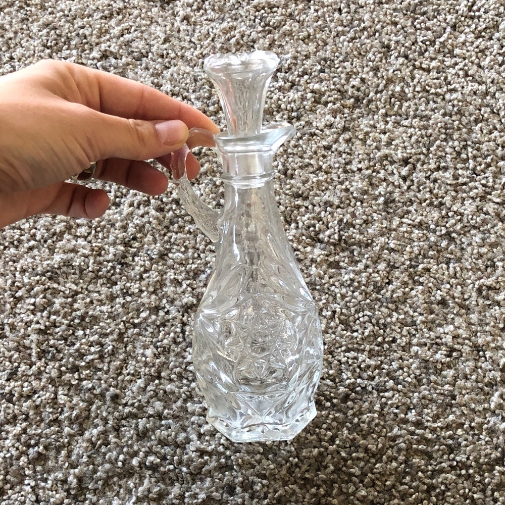 Vintage Clear Glass Decanter